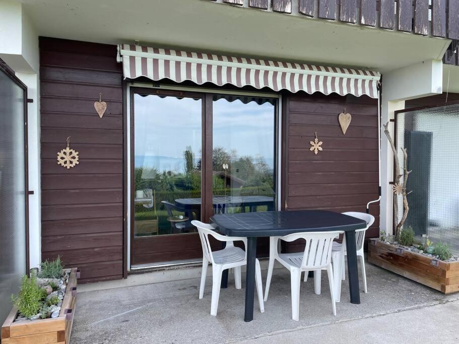 Studio Myrtilles Du Leman Vue Sur Lac Et Montagne Thollon-les-Memises Eksteriør billede